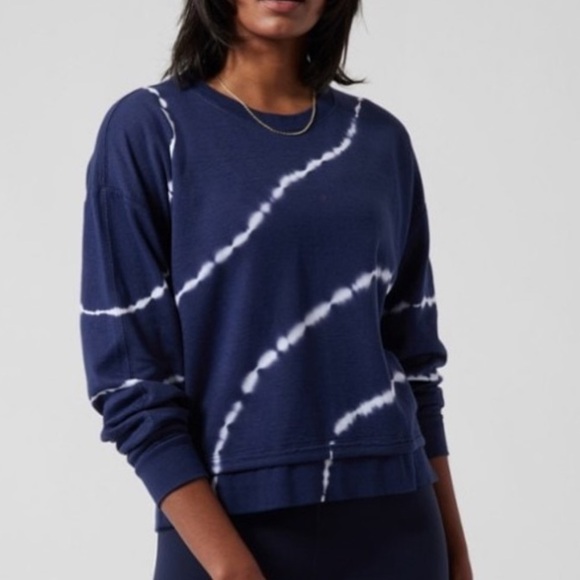 Athleta Tops - Athleta Sundown Navy Blue Sweatshirt S